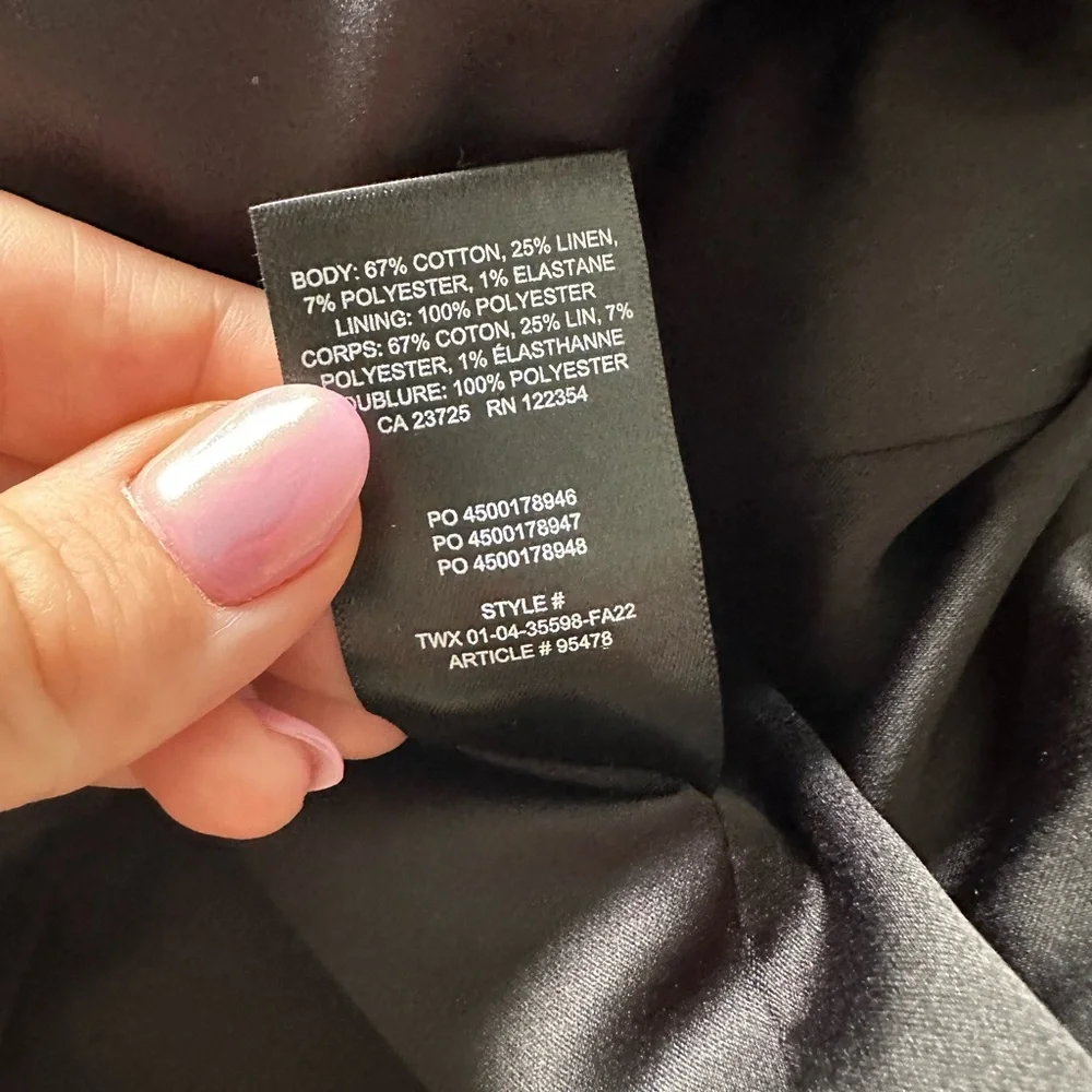 Aritzia Babaton Frances Black Blazer with Gold Buttons - Picture 7 of 8